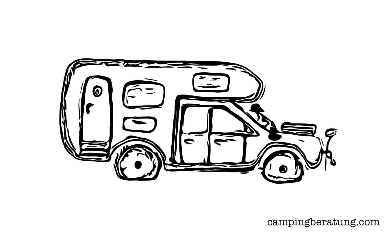 Absetzkabine als Icon Zeichnung 5/9 Campern
